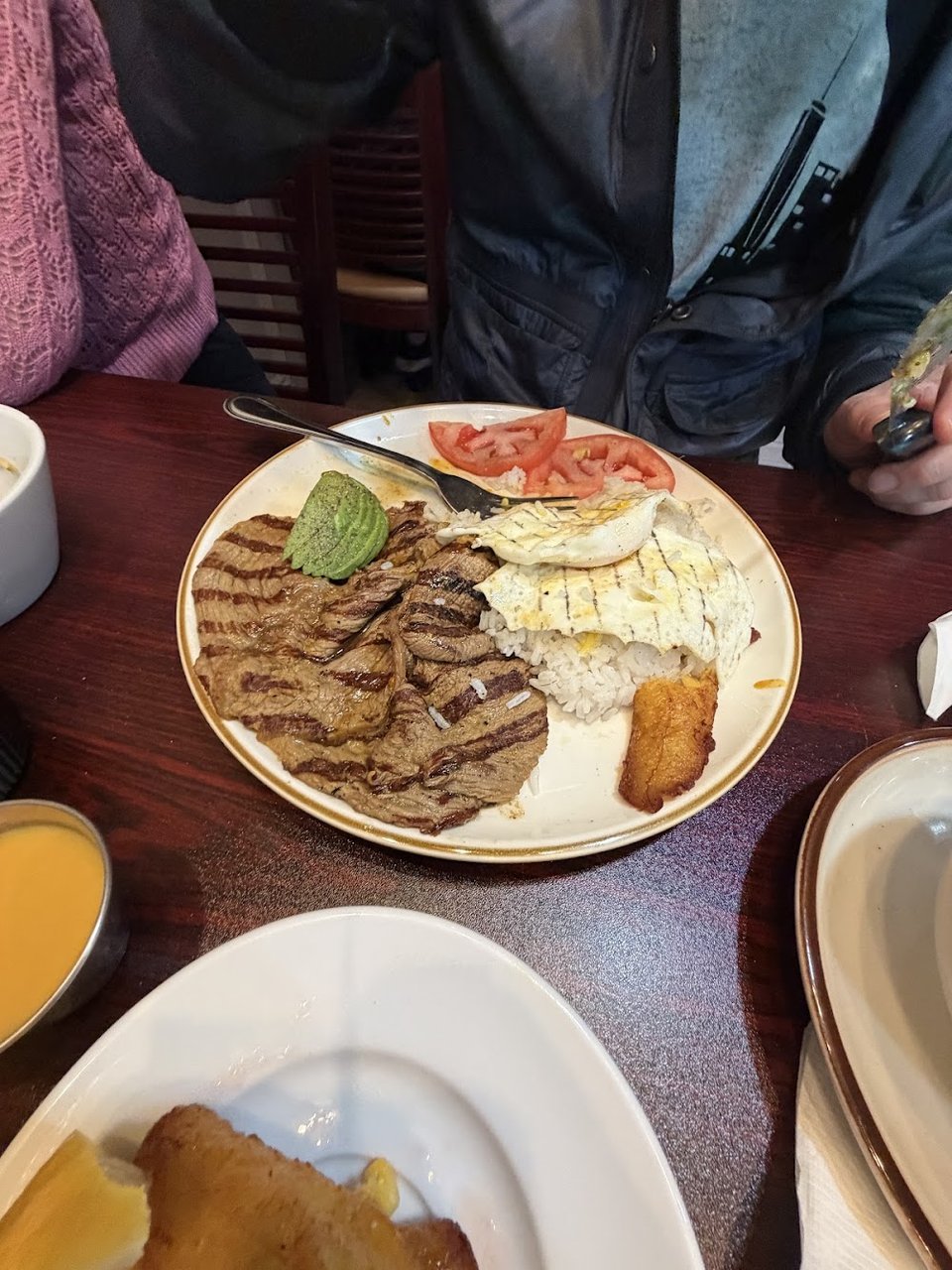 Steak with Rice and Egg